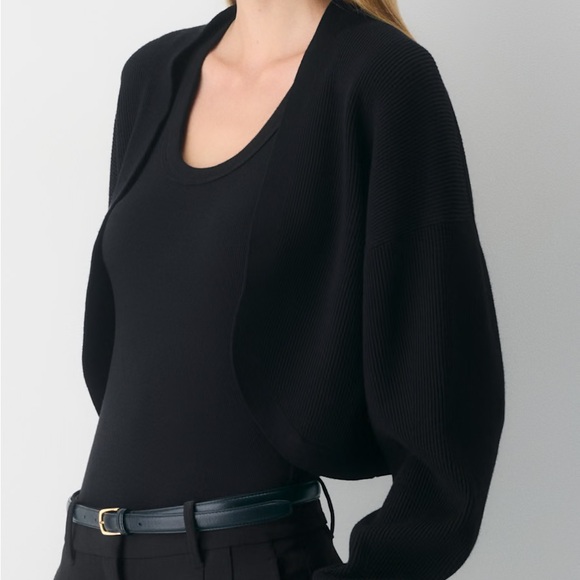 Aritzia Babaton NWT Decision Cardigan Black Size S Sold Out Online - Picture 10 of 15